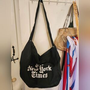 Vintage Mint 1980s New York Times "Newsboy" Canvas Newspaper Delivery Sling Bag